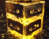 Music Lovers Gold Cassette Tape Mixtape Night Light Lamp Upcycled Mood Light Il_170x135