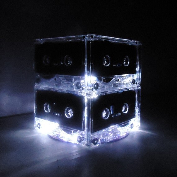 Retro Cassette Tape Mixtape Night Light Lamp Lighted Centerpiece Music Lover gift Il_570xn