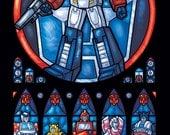 Autobot Transformers Stained Glass Window - Full Size Print