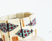 Wood Bracelet Geometric Bracelet Elastic Unique Bracelet
