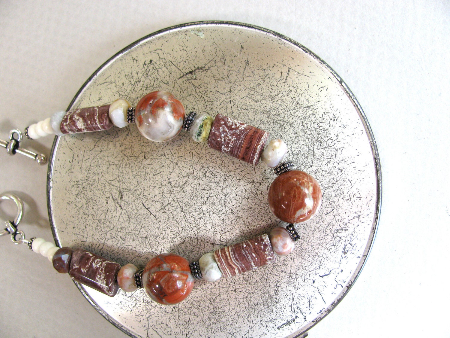 Poppy Jasper with Ocean Jasper bracelet 288