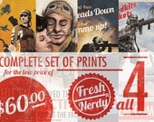 Full set of 4 Battlefield Tips Prints Bundle - Large