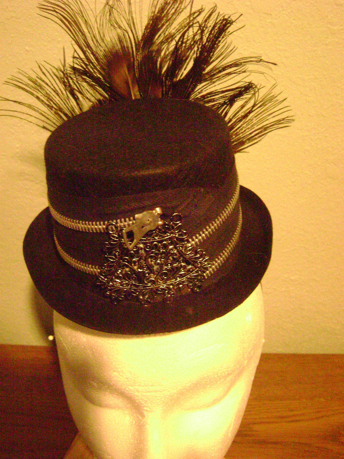 Mini Black Steampunk hat