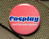 Cosplay fan button badge