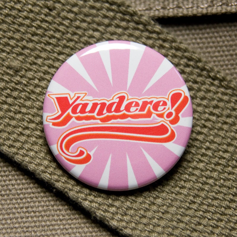 Yandere anime trope button
