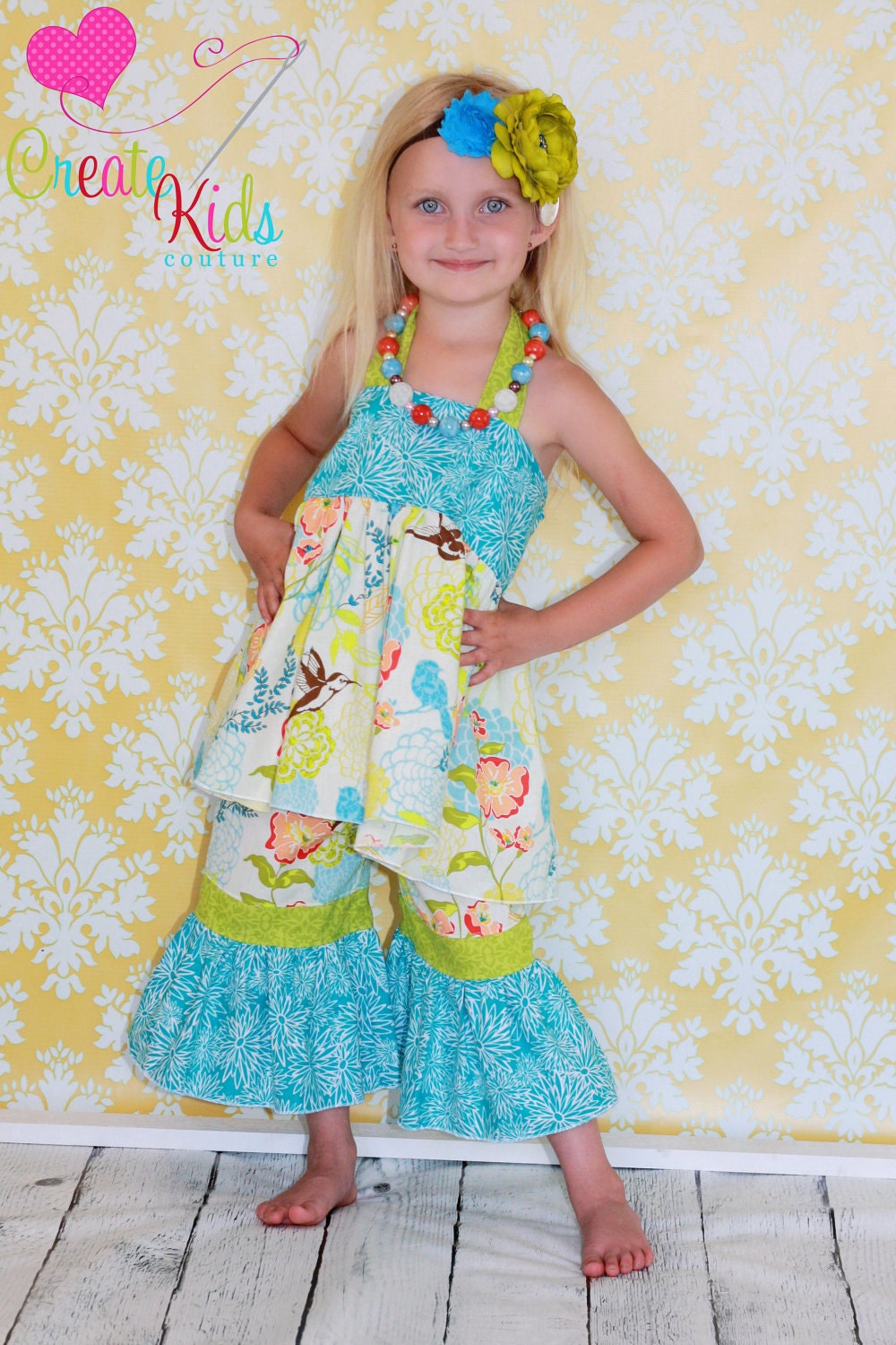 Amber's Simple Halter Top and Dress PDF Pattern size 6-12 months to size 8