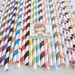60 Paper Straws....PICK your Color(s) and Designs...MIX or MATCH.....Weddings...Birthdays....Graduation...Cake Pop Sticks