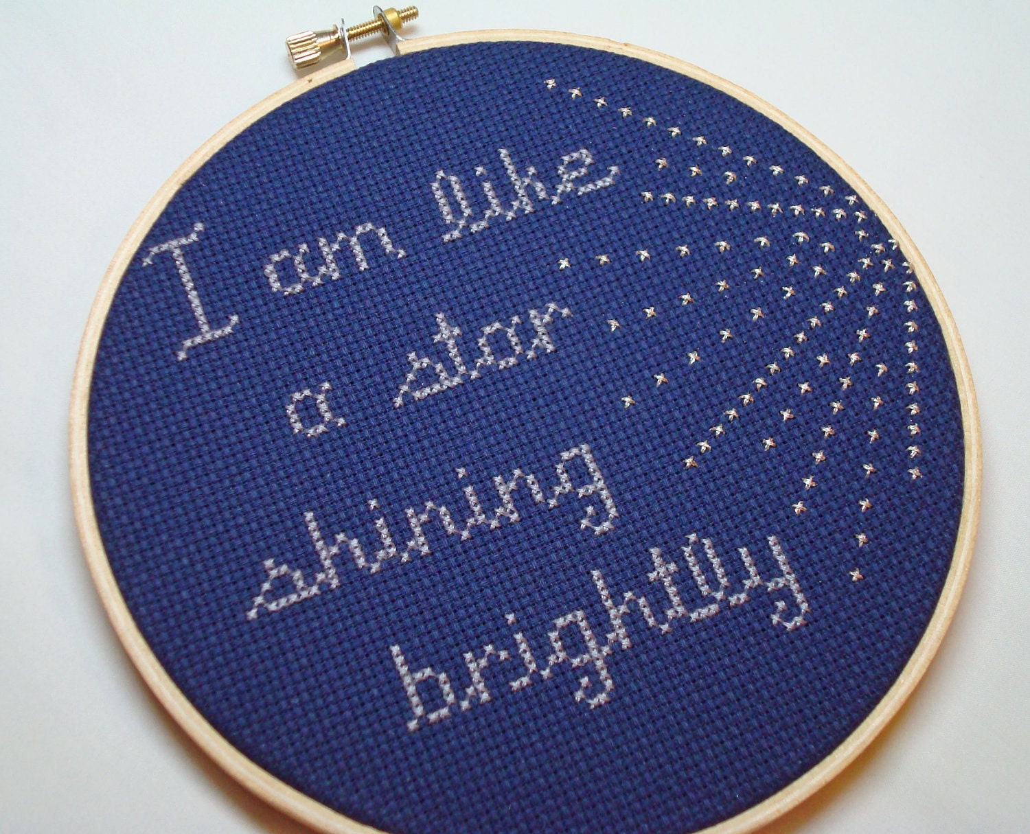 I Am Like A Star cross stitch