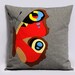 Butterfly Pillow - Multicolor pillow cover, Decorative Pillow, Boho Pillow, 18x18 inches, Primary Colors, Made to Order by Pillowation