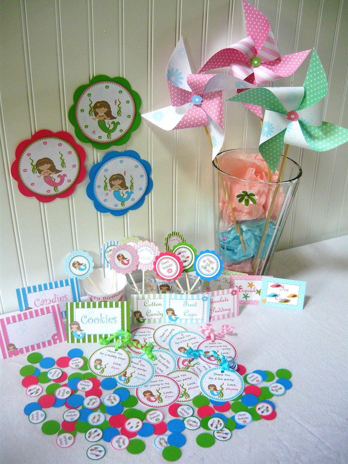 Mermaid birthday printable package Il_170x135