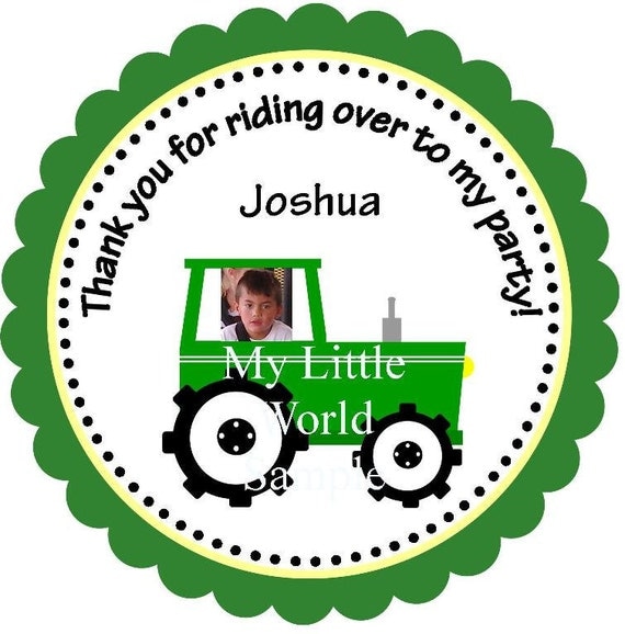 On the Farm tags, labels or stickers (2-3/4" circle) with tractor, barn and more Il_570xn