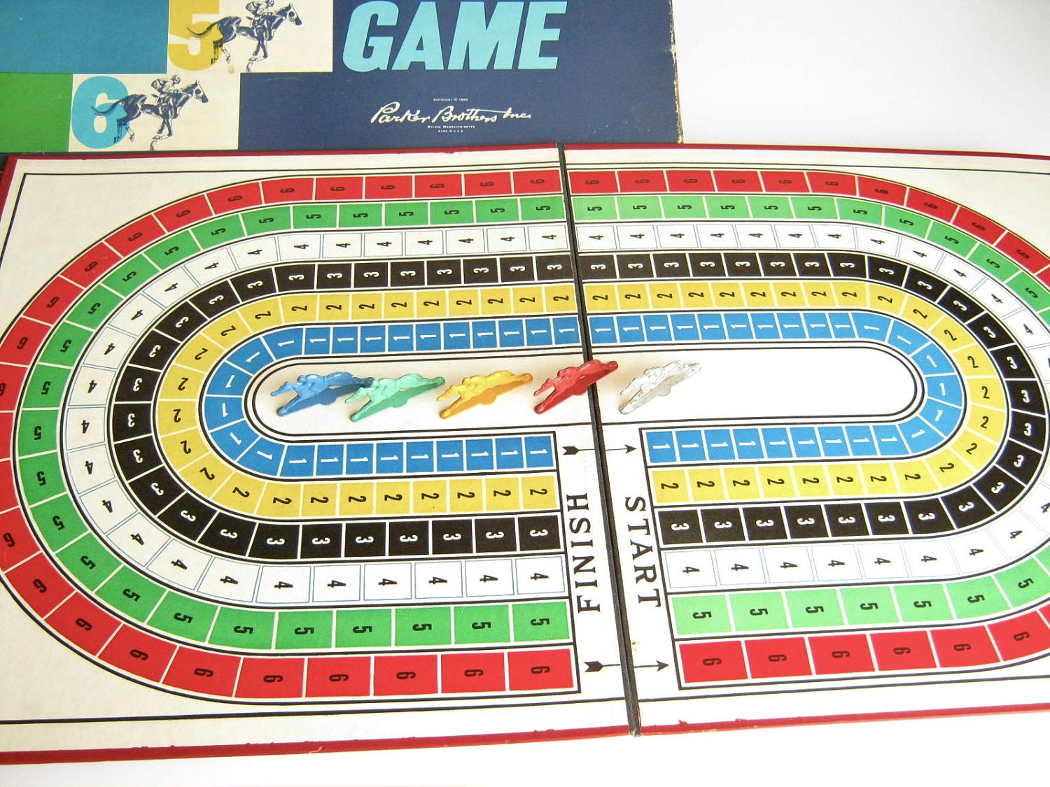 Vintage Board Game Horse Race Parker Brothers by DairyFarmAntiques