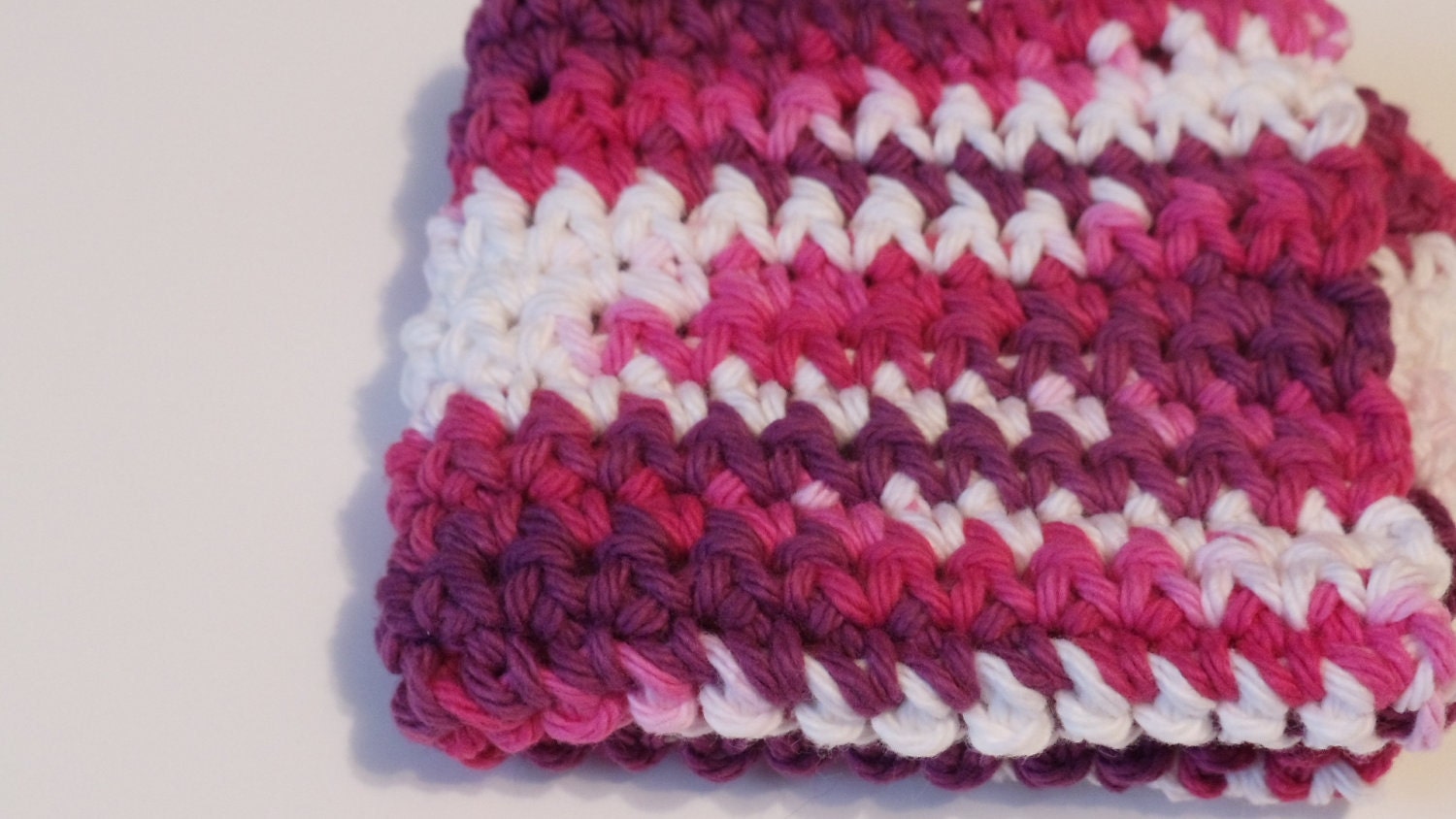 Crocheted Hot Pad Dish Cloth Color of Love Cotton Yarn