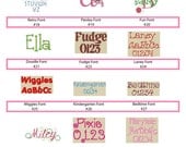MADE TO ORDER - Embroidery Personalization Add-On for Baby Blankets, Tag-Along Blankies, Changing Pads, Nursery Bedding & Decor