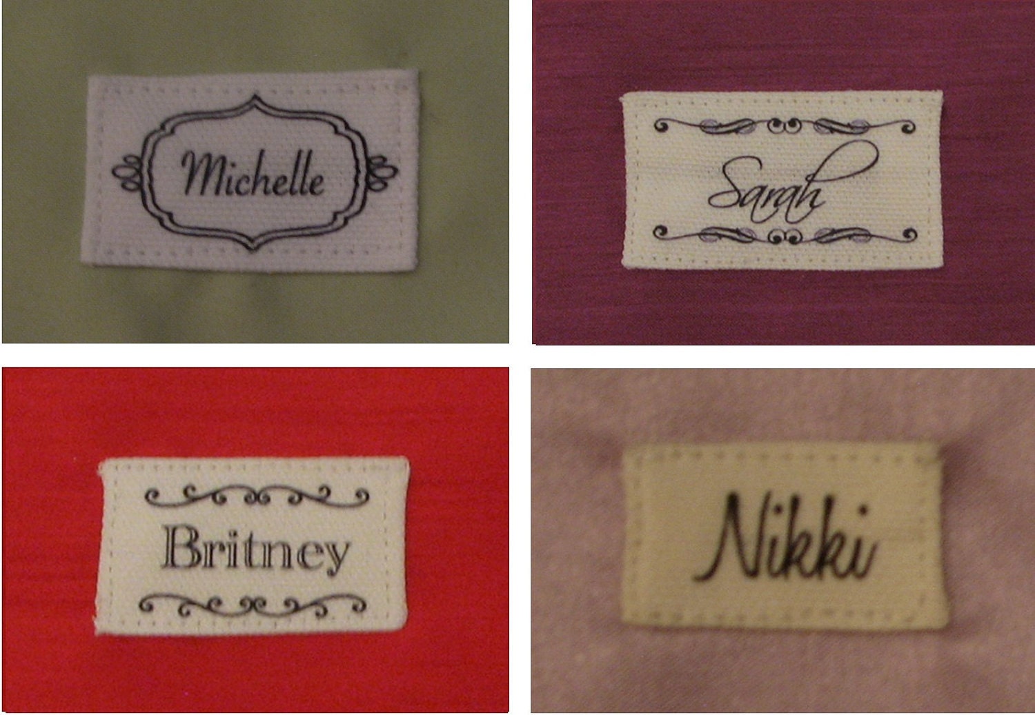 Personalized Labels for Clutch Purse