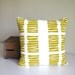 Screen Printed Eco Pillow - Yellow - by Cloth & Ink