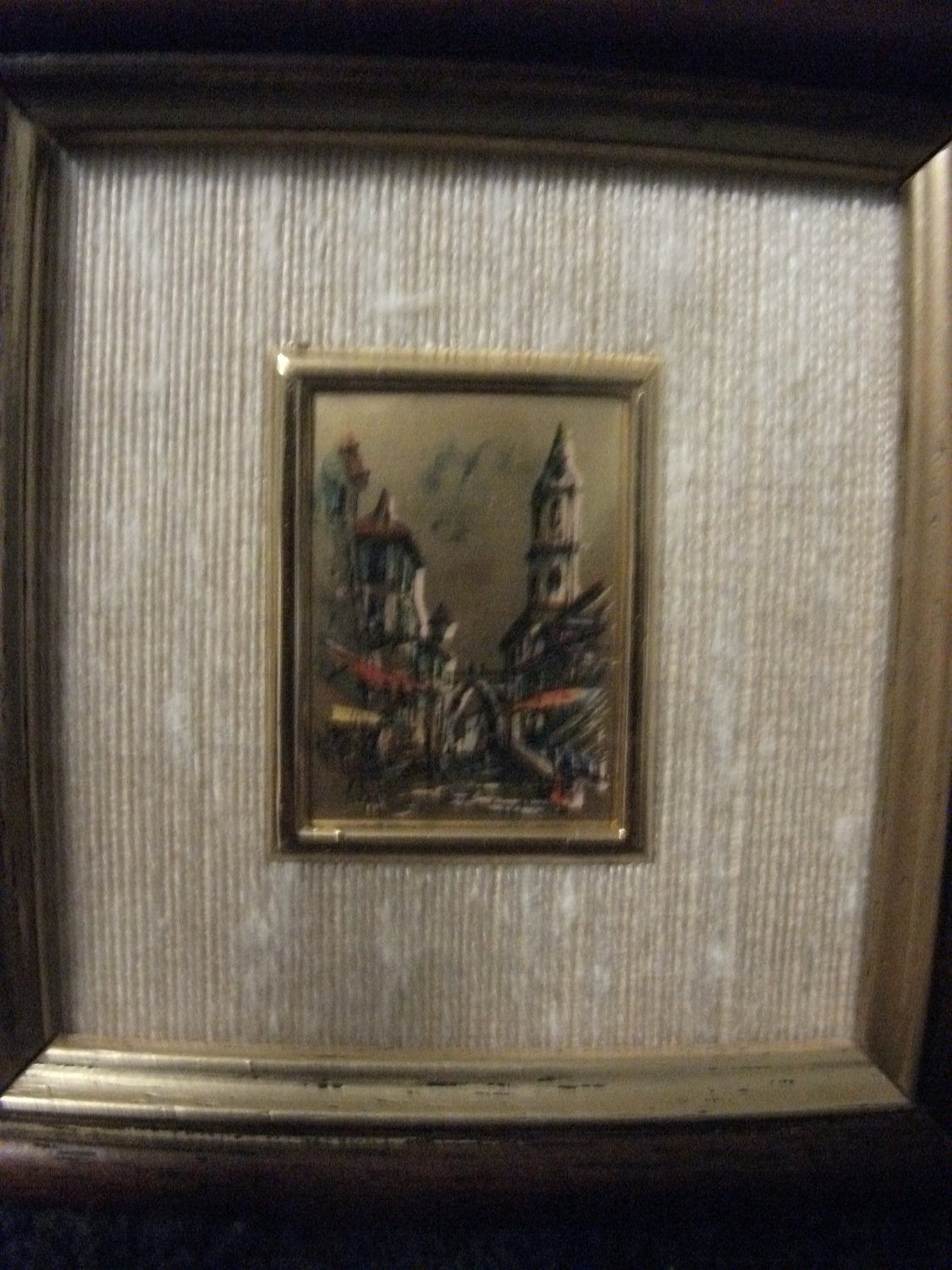 RARE Oro Foglia 23kt Gold Leaf Chromolithograph from Rome Italy Now Only 20 USD