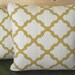 Pair of Citrine and ivory morrocan decorative pillow covers