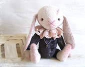 Pattern to create Teddy like Rabbit Bom White pink in Purple suite beige grey - zverrriki