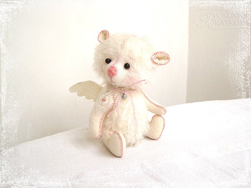 Teddy Angel white frend for you (6 inch) TO ORDER