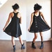 Vegan Clothing : Black Baby Doll Jersey Dress (Size S)