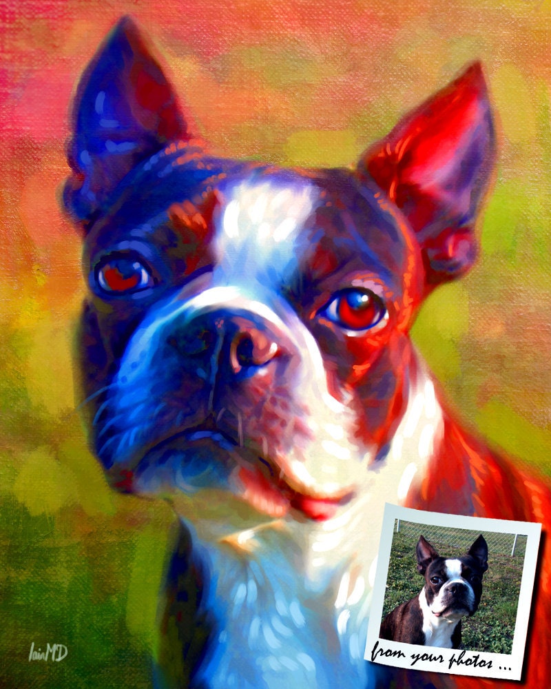 Custom Pet Portrait - your pet, my crazy RISK FREE portrait offer