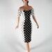 Brown & White Summer Dress for Barbie
