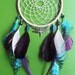 Dream Catcher - Dragonfly - Blue, Purple, Gray - Modern