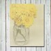 Flower photograph - Yellow texture mason jar fine art print - nursery decor wall art home decor - yellow home decor - 8X10 fine art print