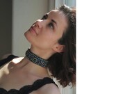 Pave Choker Bead Embroidery Choker Necklace