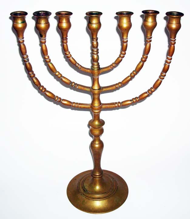 Insideretail Menorah Traditional 10 by 4 by 9cm Brass Antique Finish 501212 
