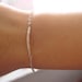 Simple Silver Faceted Tube Spacer Bracelet