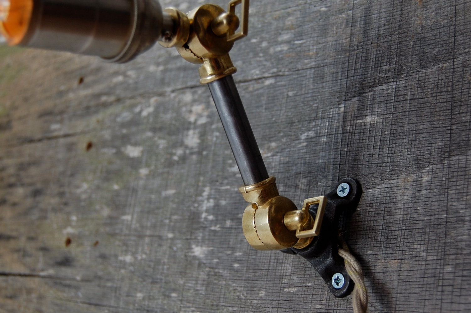 Industrial articulating wall sconce, wall light