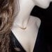 Carrie Necklace - Sarah Jessica Parker - Swarovski Golden Shadow Crystals - Gold Filled Necklace - Hollywood Jewelry- Paris necklace -