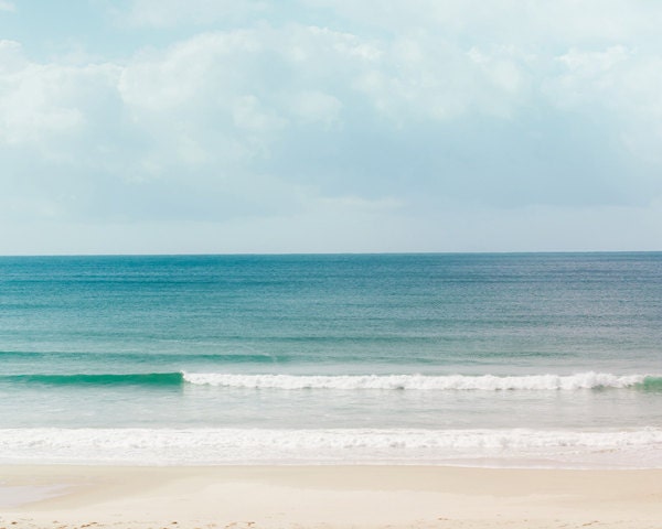 Nautical decor - mini print with stand - fine art photography ocean - vintage inspired  abstract beach photograph