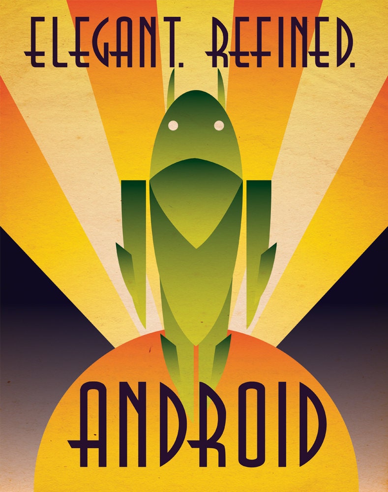 Art Deco Android Poster