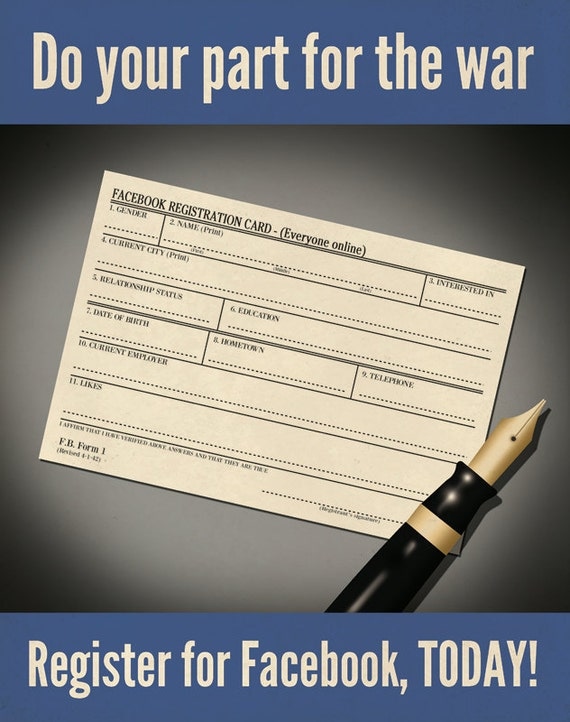 Facebook Propaganda Poster version 2