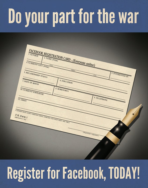 Facebook Propaganda Poster version 2