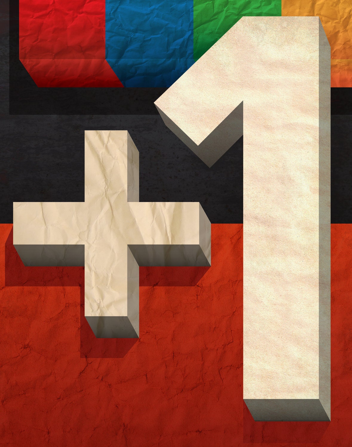 Google Plus Limited Edition Anniversary Poster