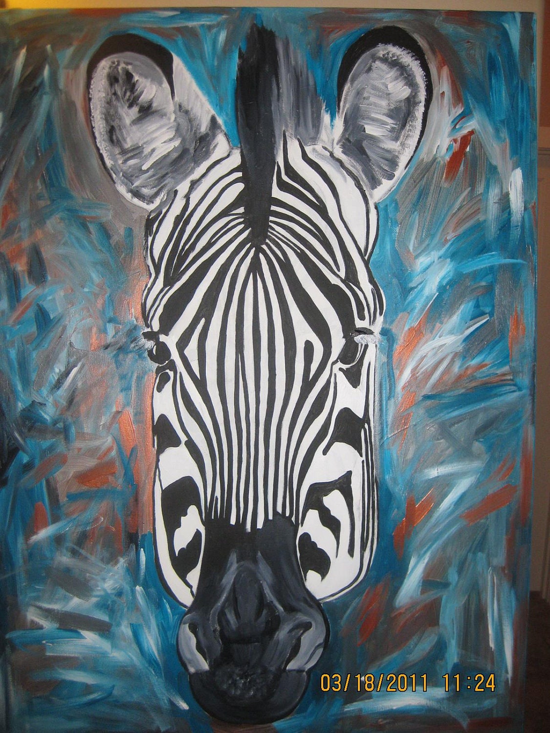 Original Zebra painting