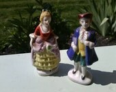 Antique Occupied Japan figurines set of two vintage colonial waltzing figurines SALE