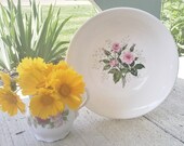 Vintage shabby rose vegetable bowl made by Sabin China Co.