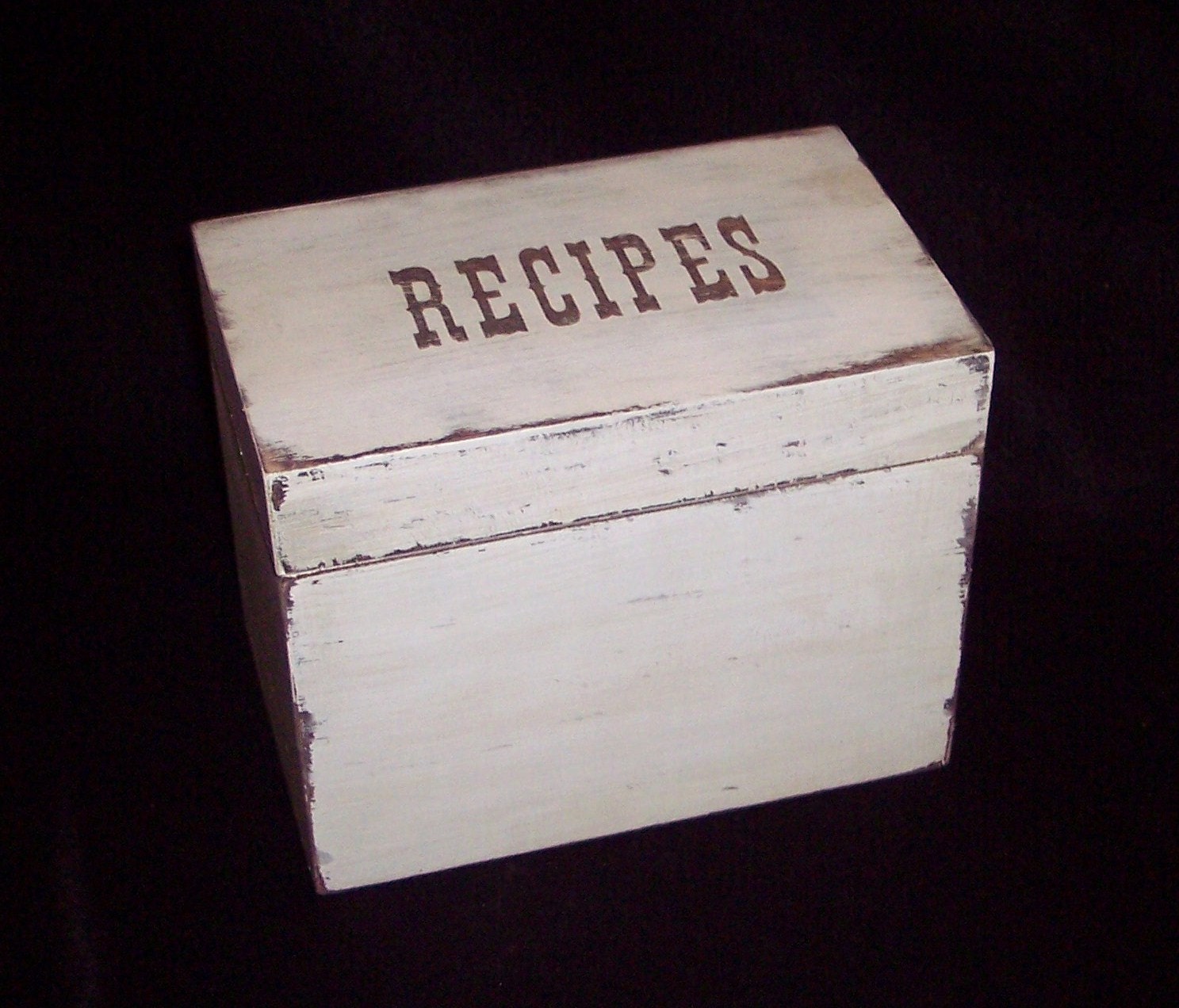 recipe box shabby chic 4x6 wooden recipe box by msw2011 on etsy recipe box shabby chic 4x6 wooden recipe box by msw2011 on etsy