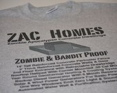 Zombie t shirt Zac Concrete Zombie Proof House geek tshirt funny geekery women men youth kids ladies XS S M L XL 2xl 3xl 4xl 5xl