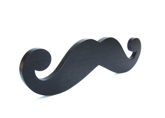 BIG MUSTACHE HANGING / Black