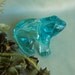 Aqua Clear Glass Half Hollow FROG OLD and Mint Condition