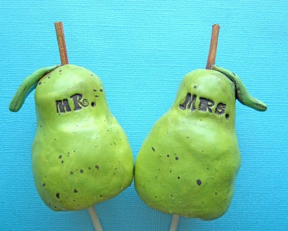 A Perfect Pair wedding cake topper