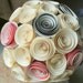 Romantic Paper Flower Ivory Bridal Bouquet