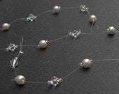 Hair vine, Hair wrap Bridal, Wedding, Prom - Swarovski crystals and Pearl