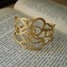 Beautiful Cuff-bracelet, with unique cut-out design (gold plated 24K)
